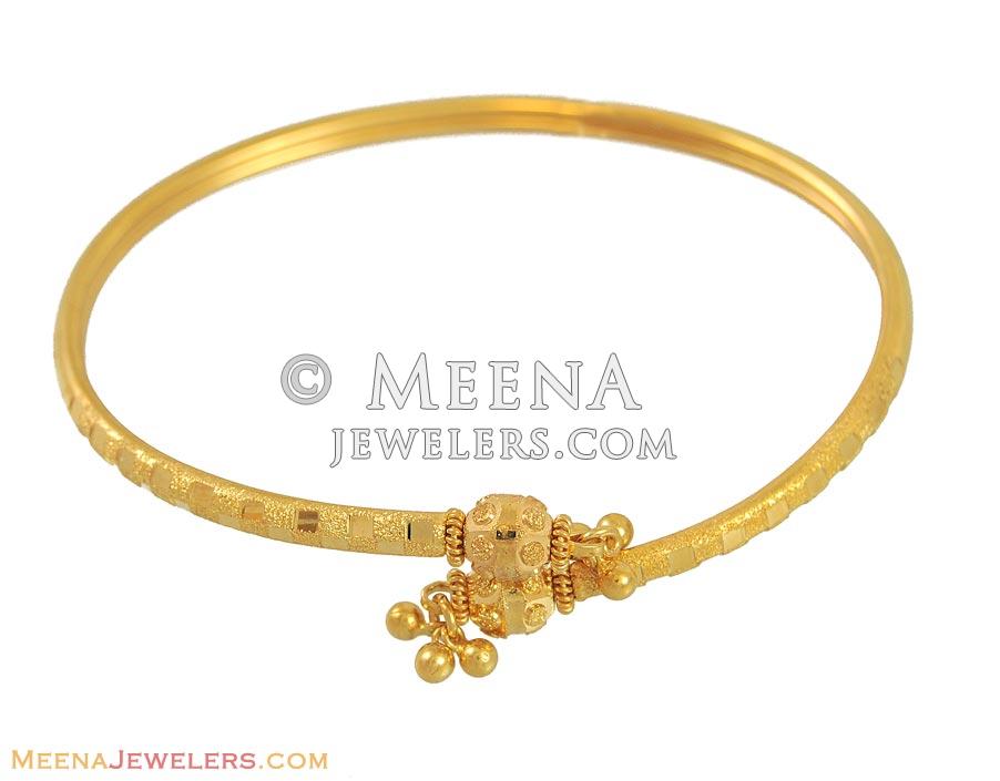 22K Gold Kada (Cuff style) BaSt11324 22k gold kada(1 pc