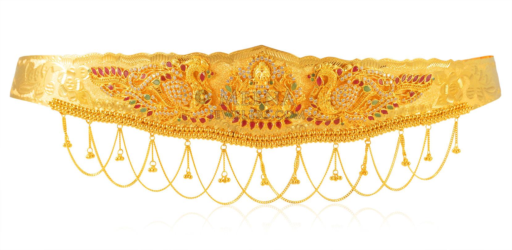 22 Kt Gold Vadanam(Waist Belt) MsKp23718 22 Kt Gold Vadanam (Waist