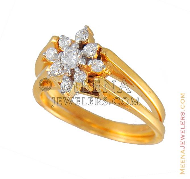 Fancy Signity Ring - RiLg4918 - 22kt Gold signity ring with unique ...