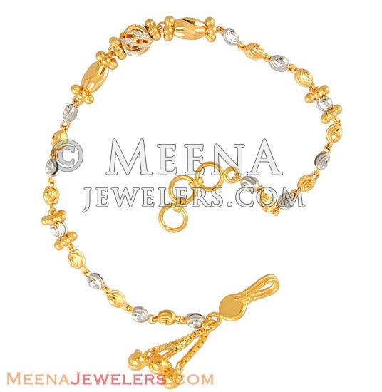 Ladies two tone bracelet BrLa6244 22k Gold two tone ladies bracelet