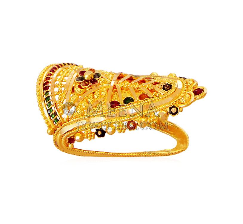 22K Gold Traditional Ring RiLg18442 22K