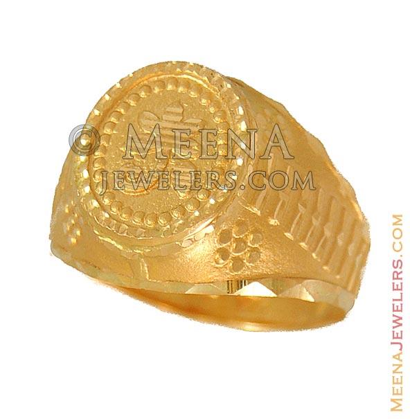 Indian Gold Ring (22Karat) RiMs9668 22 Karat Indian Gold Ring (exclusive designs and patterns)