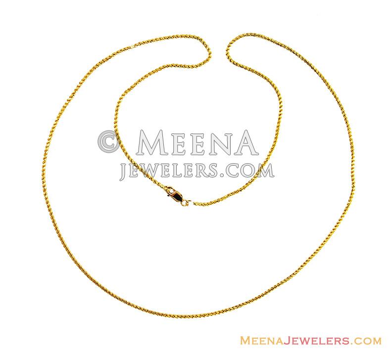 thin gold chain mens