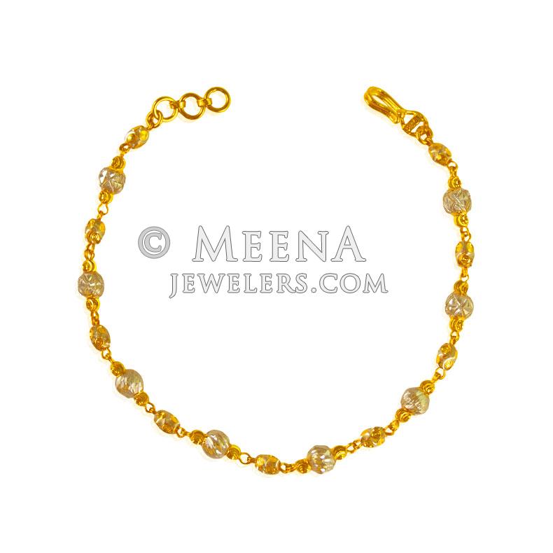 22 Kt Gold Ladies Bracelet brla24225 22 KT Gold two tone Ladies Bracelet. Bracelet is