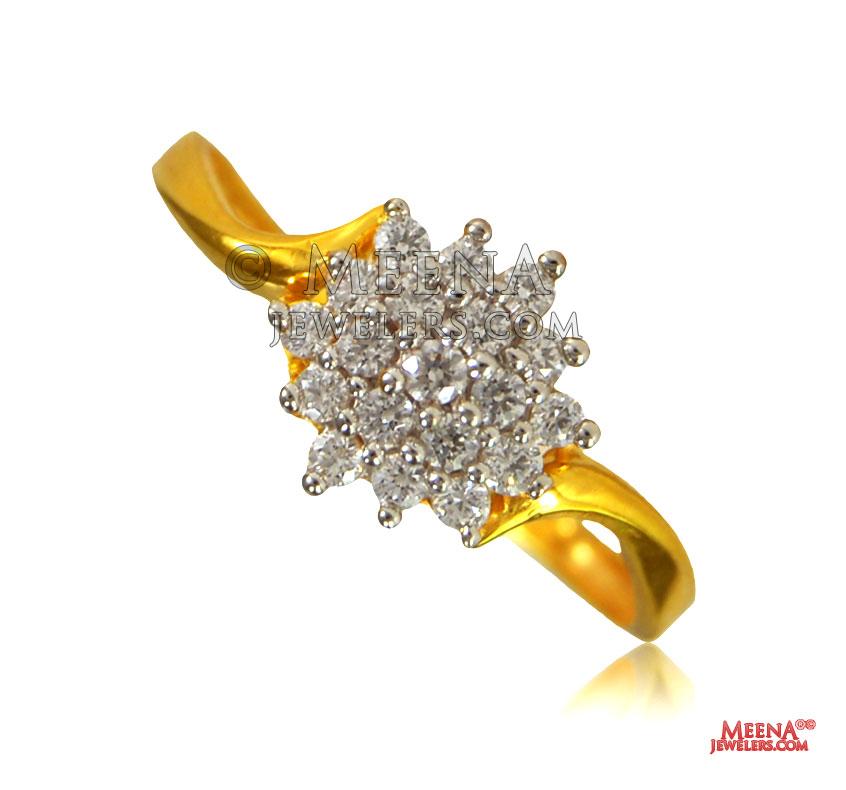 22K Beautiful Signity Ring - RiLs24462 - 22K Gold Ladies Ring is ...