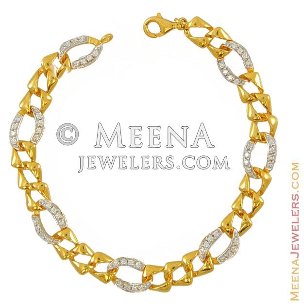 Mens Bracelet (22k gold) BrMb7629 Beautifully crafted 22k gold mens