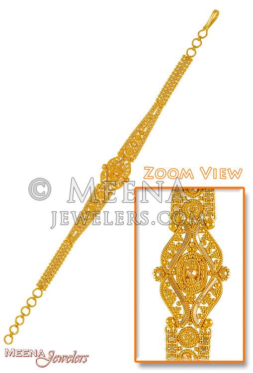 22Kt Gold Fancy Bracelet BrLa3648 22Kt Gold Ladies Fancy Bracelet