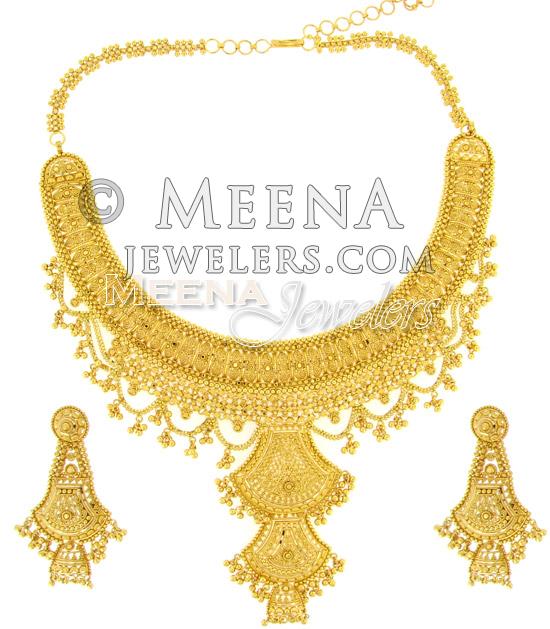 22 Kt Gold Set StGo530 22 Kt Gold Bridal Set