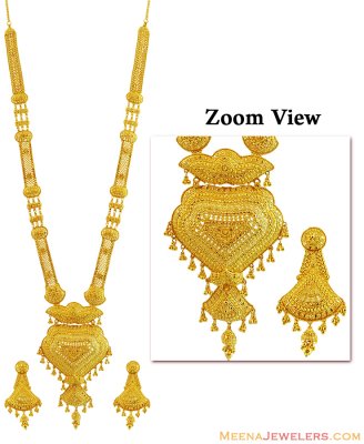 22K Designer Filigree Patta Haar ( Bridal Necklace Sets )