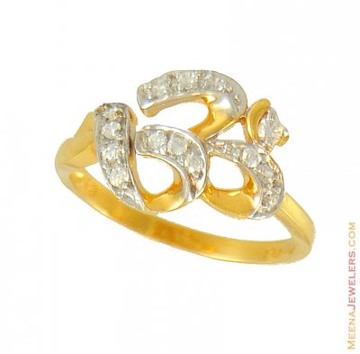 22Kt Ladies Religious Om Ring ( Ladies Signity Rings )