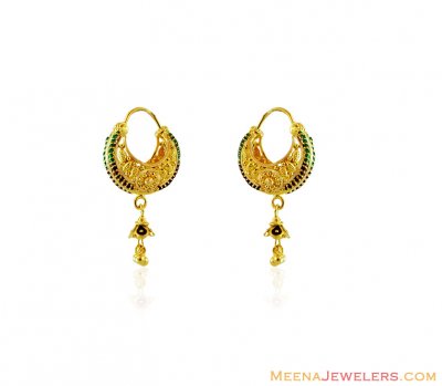 22Kt Basket  Hoops Earrings ( Hoop Earrings )