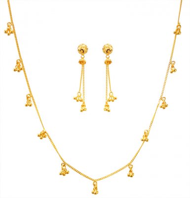 22KT Gold Light Necklace Set  ( Light Sets )