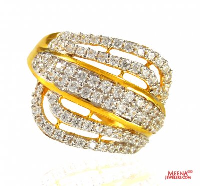 22K Gold Beautiful Signity Ring ( Ladies Signity Rings )