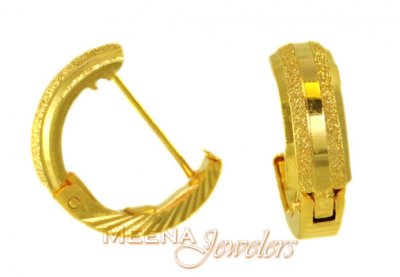 22Kt Gold Clip On Earrings ( Clip On Earrings )