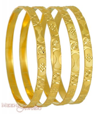 22Kt Gold Bangles ( Set of Bangles )