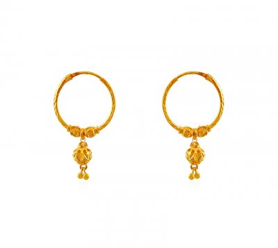 22Kt Gold Hoops ( Hoop Earrings )