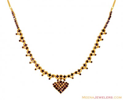 Fancy Sapphire Necklace (Only) ( Sapphire Necklace Sets )
