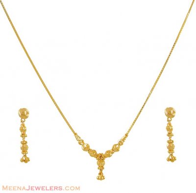 Light Necklace Set (22K Gold) ( Light Sets )