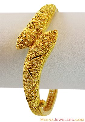 Gold Fancy Filigree Kada 22k (1 pc) ( Kadas )