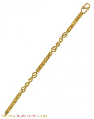 22K Gold Designer Baby Bracelet ( 22Kt Baby Bracelets )