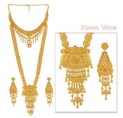 22Kt Gold Rani Haar ( Bridal Necklace Sets )