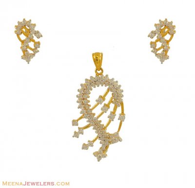 Designer Signity Pendant Set ( Fancy Pendant Set )