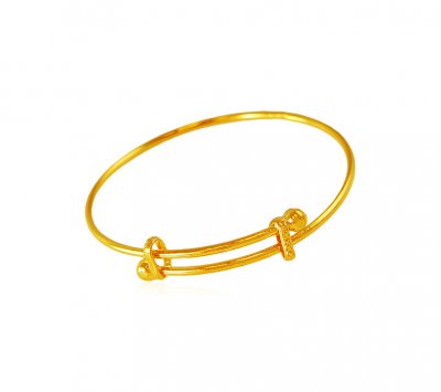 22Kt Gold Kids Kada 1PC ( Baby Bangles )