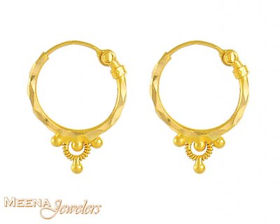 22K Hoops for Babies ( Hoop Earrings )