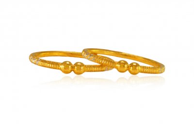 22Kt Gold kids pipe kada ( Baby Bangles )