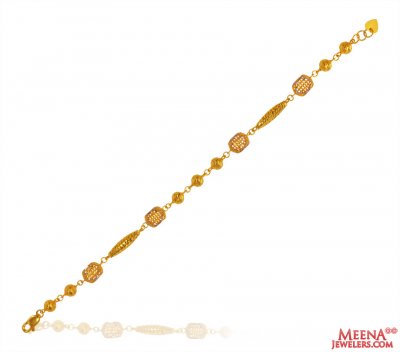 22k Gold Fancy Ladies Bracelet ( Ladies Bracelets )
