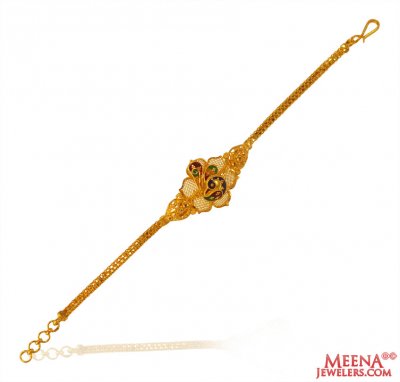 22k Gold Peacock Bracelet ( Ladies Bracelets )