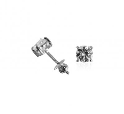 18Kt White Gold Earrings ( White Gold Earrings )