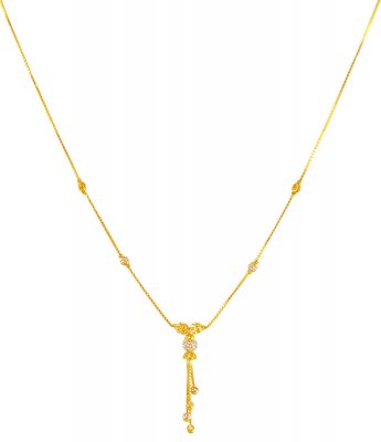 22K Gold Balls Two Tone chain  ( 22Kt Gold Fancy Chains )