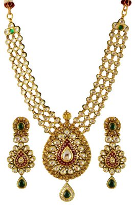 22K Kundan Necklace Set ( Bridal Necklace Sets )