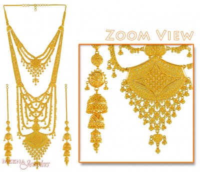 22Kt Gold Rani Haar ( Bridal Necklace Sets )