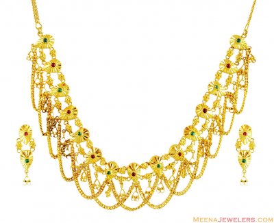 22K Necklace Set ( Light Sets )