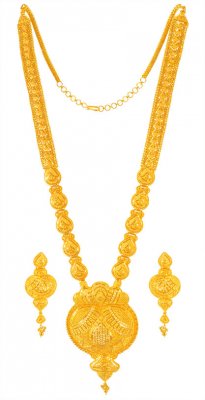 22Kt Gold Bridal Patta Haar Set ( Bridal Necklace Sets )