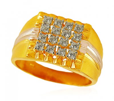 22K Gold Mens Stones Ring ( Mens Signity Rings )