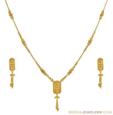 22K Gold light Necklace Set ( Light Sets )