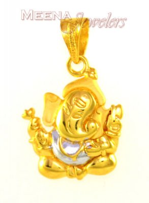 Gold Ganesh Pendant ( Ganesh, Laxmi and other God Pendants )