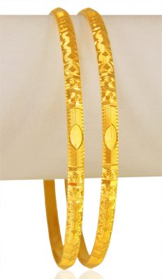 22kt Gold Bangles (set of 2) ( Gold Bangles )