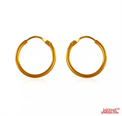 22k Gold Hoop Earrings ( Hoop Earrings )