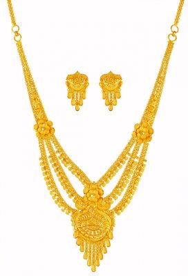 22k Gold Necklace Set ( Light Sets )