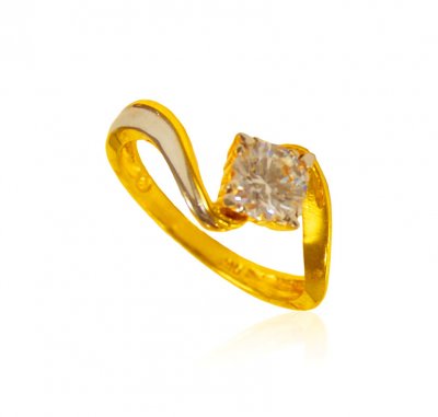 22k Gold Fancy Ring ( Ladies Signity Rings )