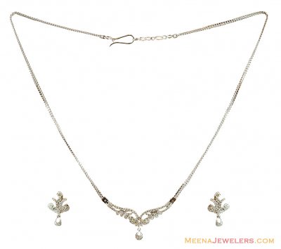 Diamond Necklace Set 18K ( Diamond Necklace Sets )