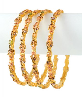 22K Gold Bangles Set ( Set of Bangles )