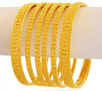 22K Filigree Bangles Set ( Set of Bangles )