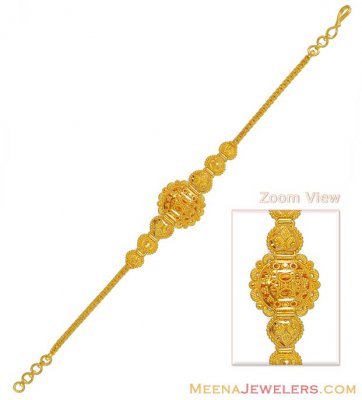 22Kt Gold Filigree Bracelet ( Ladies Bracelets )