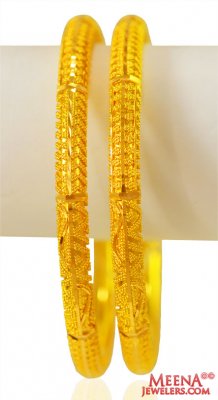 22k Gold bangles (2 pc) ( Gold Bangles )