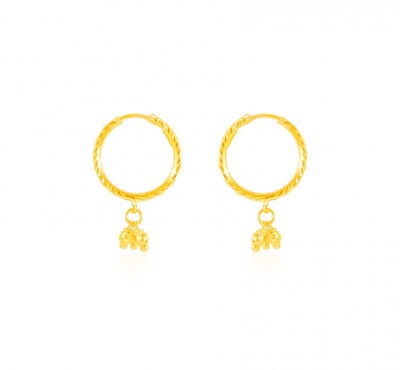 Girl's Extra Large Drop Earring Oversized Chunky Gold Hoop - Temu